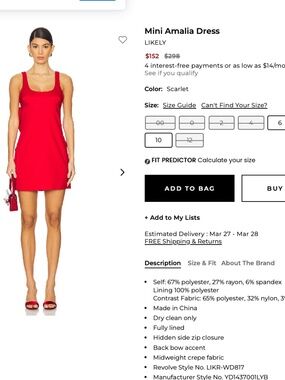 Mini Amalia Dress from Revolve